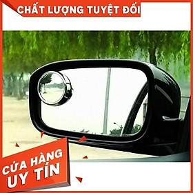 Bộ 2 gương cầu lồi 360 gắn kính xe ô tô (LOẠI XỊN KHÔNG BÁM NƯỚC MƯA) ,Gương kính hậu , Gương quan sát phía sau xe ô ô