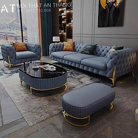 Mua Bộ ghế sofa da tân cổ điển siêu đẹp - Chất lượng tốt - Giá rẻ nhất– AT-SF11 - Da Hàn Quốc nhập khẩu  khung gỗ tự nhiên-0911750868