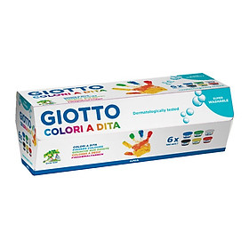 Màu Vẽ Tay Giotto Colori A Dita 534100 (Hộp 6 màu)