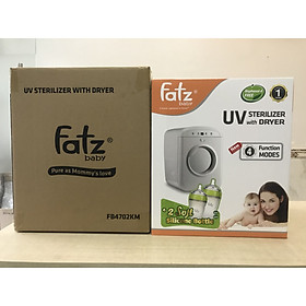 MÁY TIỆT TRÙNG SẤY KHÔ UV FATZ BABY FB4702KM Tặng 2 bình sữa Silicon Fatz Baby (1 bình 240ml + 1 bình 180ml)