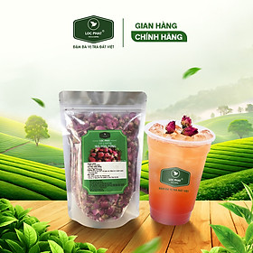 Trà Hoa Hồng Khô Lộc Phát 200GR - Dùng Pha Chế Đồ Uống (Trà Sữa, Dùng Nóng/Lạnh, Topping, Tạo Màu)