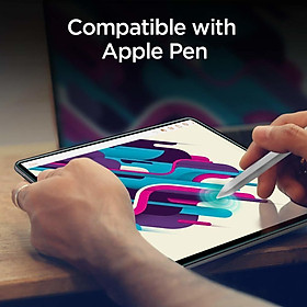 Mua Miếng dán kính cường lực cho iPad Pro 12.9 inch (2018) Spigen Glas.tR SLIM - hàng chính hãng