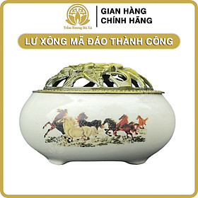 Lư xông trầm hương nhiều màu đồ thờ cúng phong thủy may mắn bình an tài lộc Trầm Hương Hà Xá