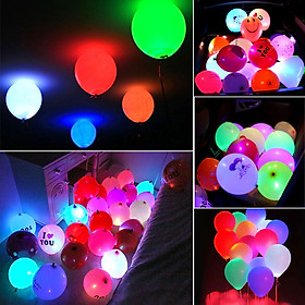 50pcs Colorful LED Balloons Paper Lantern Lights Romance Wedding Festival Decor