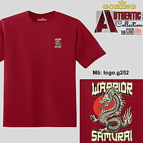 WARRIOR, mã logo.g252. Áo thun nam nữ in logo đẹp, form unisex. Áo phông GOKING hàng hiệu, quà tặng cao cấp cho gia đình, cặp đôi, lớp nhóm, doanh nghiệp