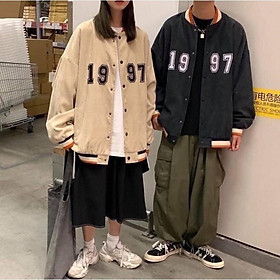 Áo Khoác Bomber Unisex Cúc, Áo Khoác Nam Nữ