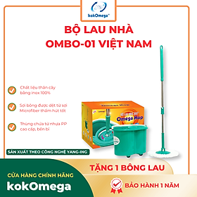 Mua Bộ Lau Nhà Xoay 360 Độ kokOmega OMBO-01 ( Tặng 1 Bông Lau)