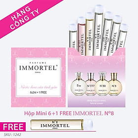 Bộ Nước Hoa IMMORTEL Mini 6 +1 Free No8 chai xức 2ml - Eau De Parfum