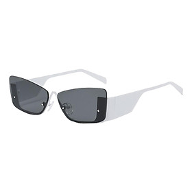 Trendy Women's Rectangle Sunglasses Rimless Ultralight Frame Summer Eyewear