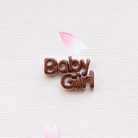 Mua Chuyên Charm * Charm chữ BabyGirl - BabyBoy trang trí vỏ ốp điện thoại  dán Jibbitz  DIY
