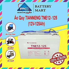 Ắc Quy Thiên Năng Tianneng TNE12-125 (12V - 125Ah), ắc quy dùng cho xe điện, xe golf, xe chà sàn