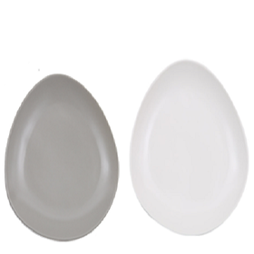 Bộ đĩa tròn Pebble 21cm - Erato - Hàng nhập khẩu Hàn Quốc - trắng & xám