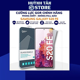 Kính cường lực s20 fe 5g trong suốt KHÔNG FULL MÀN chống bám vân tay chính hãng Gor phụ kiện huỳnh tân store - Hàng nhập khẩu