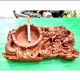 Mua GẠT TÀN ĐỂ BÀN KHẮC HÌNH RỒNG LÀM TỪ GỖ NGUYÊN KHỐI CỰC ĐẸP MẪU MỚI HÀNG CHUẨN GIÁ RẺ