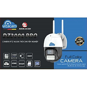 Camera ngoài trời vitacam DZ3000 - 3.0MPX - xoay 350 độ, đàm thoại 2 chiều,hỗ trợ màu ban đêm