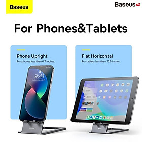 Mua Giá Đỡ Điện Thoại Và Máy Tính Bảng Xếp Gọn Baseus Foldable Metal Desktop Holder- hàng chính hãng