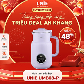 Mua Máy làm sữa hạt Unie chính hãng UMB08  UMB08 PRO công suất 600W  máy sữa hạt dung tích 600ml  5 chức năng xay nấu tiện lợi  xay nhuyễn mịn mọi thực phẩm  vệ sinh dễ dàng  chất liệu an toàn sức khỏe