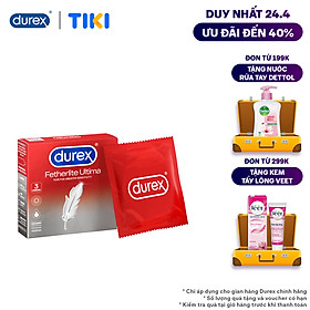 Bao cao su Durex Fetherlite Ultima Hộp 3 bao