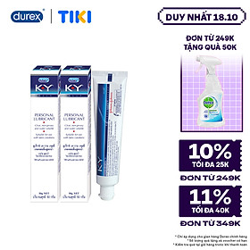 Bộ 2 gel bôi trơn Durex K-Y Jelly 50g