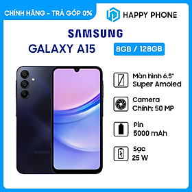 Mua Điện thoại Samsung Galaxy A15 (8GB/128GB) - Hàng chính hãng - Đã kích hoạt bảo hành điện tử