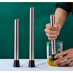 Mua Chày Dầm Pha Chế Bar Muddle INOX. Dụng cụ dầm trái cây  hoa quả thực phẩm. Pha Cocktail Bartender
