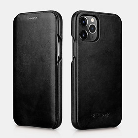 Bao da iPhone 12 Pro Max iCarer Curved Edge Vintage Folio Case (6.7 inch) - Hàng chính hãng
