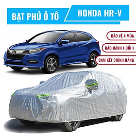 Bạt che phủ xe ô tô 5 chỗ Honda HR-V, Bạt trùm xe hơi 5 chỗ cao cấp chất liệu vải PEVA chống nắng mưa, bạt phủ xe hrv