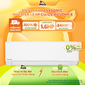 Máy lạnh Panasonic Inverter 1.5 HP CU/CS-XU12ZKH-8 - Chỉ giao HCM