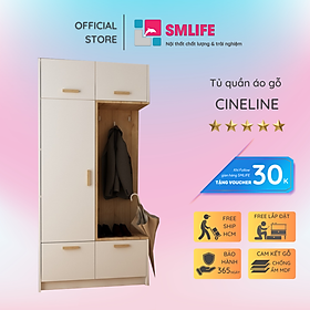 Mua Tủ quần áo gỗ đẹp chất lượng cao SMLIFE Cineline
