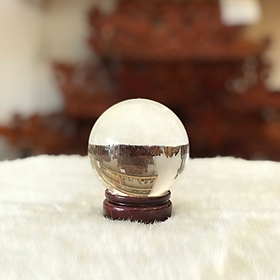 Mua Quả Cầu Phong Thủy Pha Lê Trong Suốt