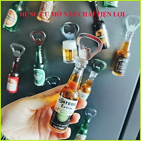 Mua Dụng cụ khui bia  nước ngọt cầm tay hình chai bia  có nam châm hít tủ lạnh độc đáo
