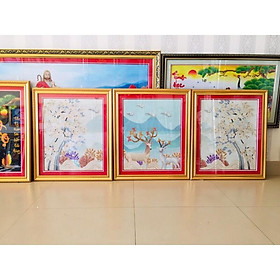 Mua Tranh thêu đã đóng khung Con Nai kích thước :70x59