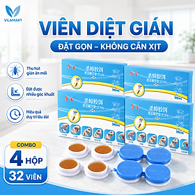 Combo 4 hộp thuốc diệt gián sinh học Housheng, diệt tận gốc tất cả các loại gián, hiệu quả, an toàn.