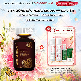 Viên uống Sắc Ngọc Khang ++ (120 viên) dòng cao cấp giúp chống lão hóa, giảm nám sạm và cân bằng nội tiết tố
