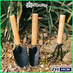Mua Dụng Cụ Làm Vườn Cán Gỗ 3 Món Tiện Lợi  Độ Bền Cao