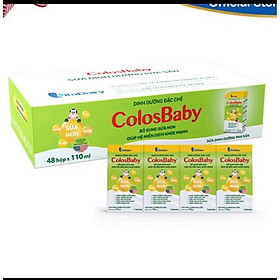 Thùng sữa pha sẵn Colos Baby 110ml  48 hộp x 110ml