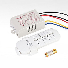 Mua Bộ công tắc điều khiển từ xa 3 kênh 1000W  Remote phát sóng 10 - 50m Tuoxin TX03