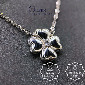 Dây Chuyền Đính Đá OlwenSilverJewelry Liền Mặt Women