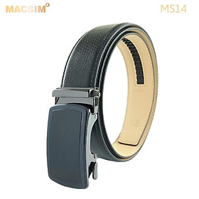 Thắt lưng nam -Dây nịt nam da thật cao cấp nhãn hiệu Macsim MS14 - 110