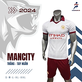 BỘ QUẦN ÁO BÓNG ĐÁ CLB MANCITY TRÅNG 2024
