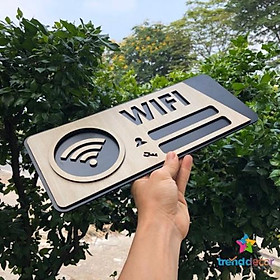 Bảng Gỗ Decor Treo Cửa Bảng Wifi Gỗ Trang Trí Phòng Khách Quán Cà Phê