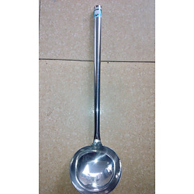 Muôi múc canh công nghiệp  INOX cỡ đại cán dài 51cm dành cho bếp ăn tập thể, nhà hàng, khách sạn