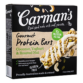 Thanh Ngũ Cốc Vị Sữa Chua Dừa Và Hạt Rang Giàu Protein Carmans