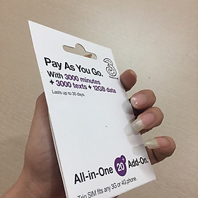 Sim Du Lịch Châu Âu Ireland - 12GB Tốc Độ 4G - 30 Ngày