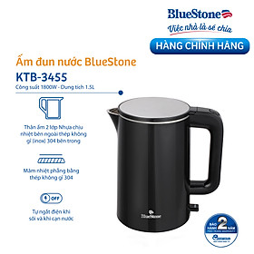 Mua Ấm Đun Siêu Tốc BlueStone KTB-3455 2 Lớp Siêu Bền ( 1.5L - 2200W) - Bảo Hành Điện Tử 2 Năm - Hàng Chính Hãng