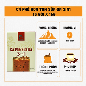 Cà phê hòa tan PV - Cà phê sữa đá - Cà phê 3in1- Cà phê tiện lợi - Phương Vy Coffee