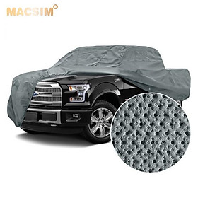 Bạt phủ ô tô chất liệu vải không dệt cao cấp thương hiệu MACSIM dành cho dòng xe bán tải màu ghi -trong nhà, ngoài trời