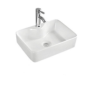 Mua Chậu lavabo sứ  chậu rửa mặt bàn đá  men đẹp - BẢO HÀNH 10 NĂM