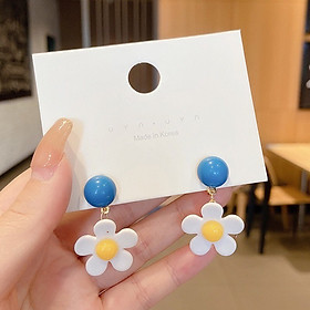 Hoa tai, Khuyên tai Hình hoa cúc trắng thời trang cho Nữ