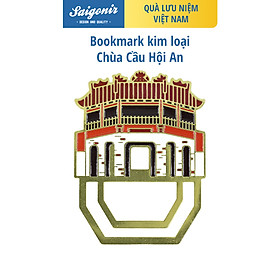 Bookmark Đánh Dấu Sách Kim Loại Saigonir Hình Cầu Hội An - BST “Danh Thắng Việt Nam” - Kim Loại Dày Dạn 0.5mm, Chi Tiết Sắc Nét, Thiết Kế Đặc Trưng Việt Nam (Bookmark)